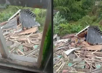 Familia vive drama en Armenia por aguacero que los dejó sin casa y pertenencias