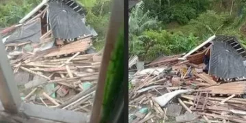 Familia vive drama en Armenia por aguacero que los dejó sin casa y pertenencias