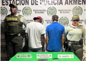 En el centro de Armenia capturados dos atracadores