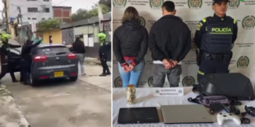 Pareja que hurtó una vivienda en Circasia, pretendía escapar en un carro con placa adulterada