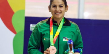 La quindiana Sérika Guluma brilló y se llevó el bronce en ciclismos de pista