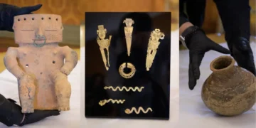 Regresan a Colombia 16 piezas arqueológicas de las culturas Quimbaya y Muisca