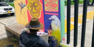 Mural en la Estación Literaria conecta a la comunidad con la literatura y el arte