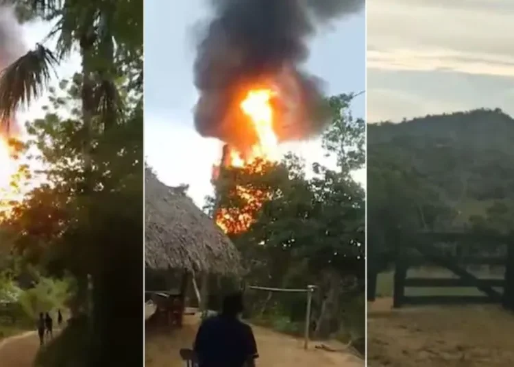 Erupción del volcán de lodo Los Aburridos en Turbo, afectó a más de 100 familias