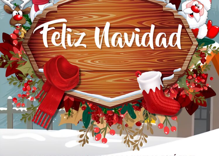 Feliz Navidad les Desea La Familia de la Super Estación Latina 104.1 FM