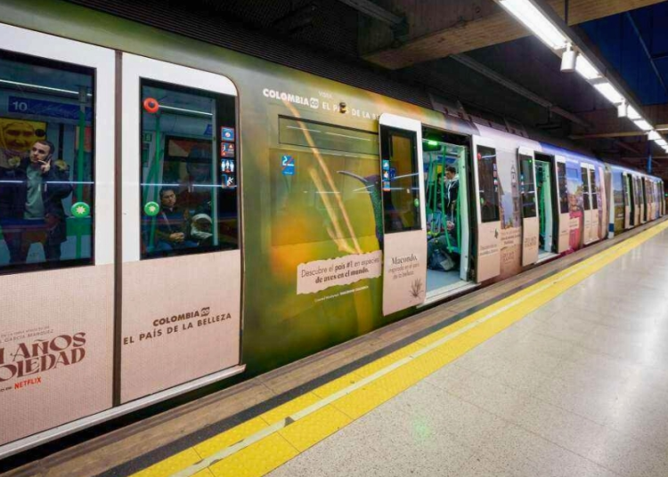 ¡’Colombia, el País de la Belleza’ llegó a España! Metro de Madrid se viste con sus paisajes
