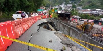 Pérdida de la banca en La María, paso restringido Calarcá-Armenia