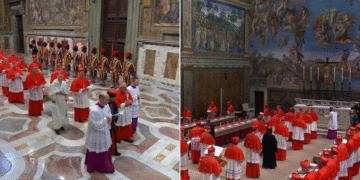 Cónclave hoy para elegir nuevo papa; Cardenales ya están en la Capilla Sixtina.