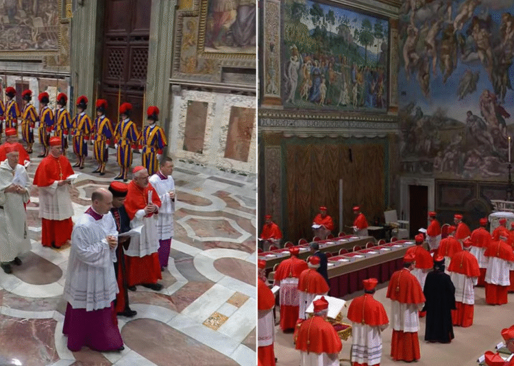 Cónclave hoy para elegir nuevo papa; Cardenales ya están en la Capilla Sixtina.