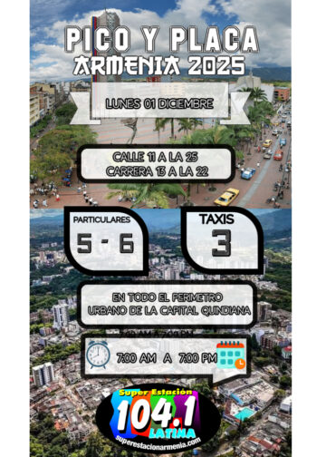 pico y placa armenia